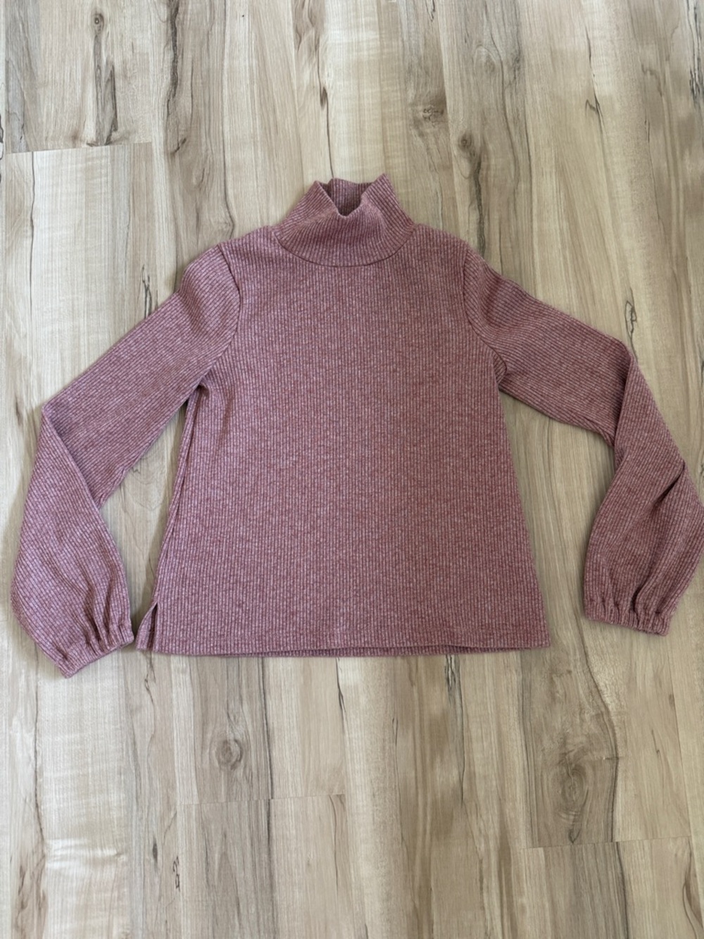 Women’s Dusty Rose Ribbed Turtleneck Sweater Madewell